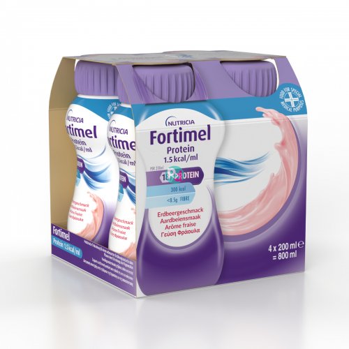 Nutricia Fortimel Extra Φράουλα 4X200ml